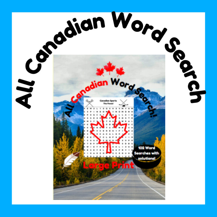 All Canadian Word Search Cover