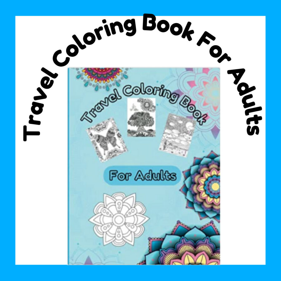 Travel Coloring Book for Adults cover