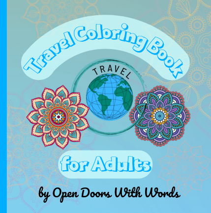 Travel Coloring Book for Adults Book Cover